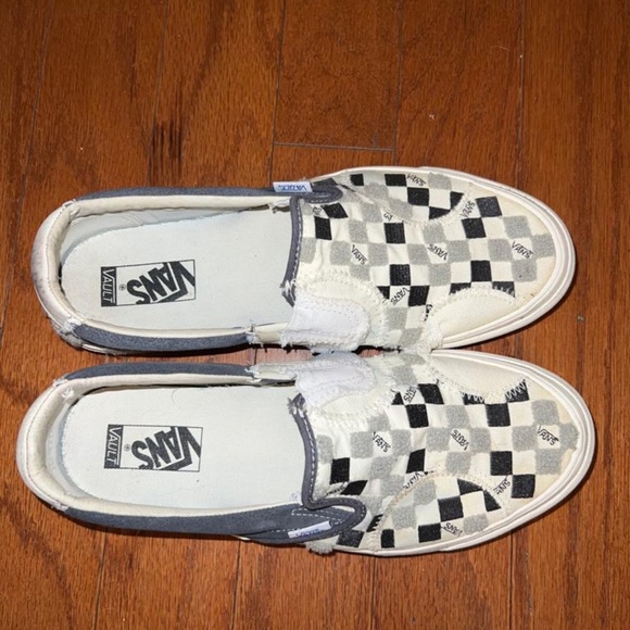 VANS VAULT CLASSIC SLIP-ON BRICOLAGE LX (EMBROIDERED CHECKER) - Picture 2 of 10